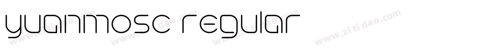yuanmosc regular字体转换